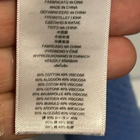 MICHAEL MICHAEL KORS V-NECK Wedgewood Blue Sweater Top SZ - Picture 3 of 10